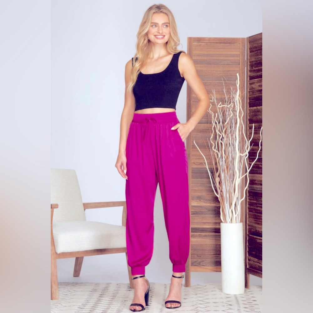 Satin Joggers